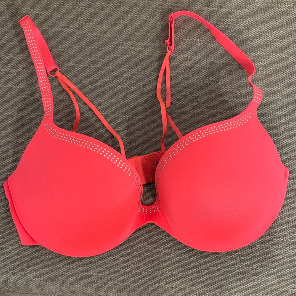 La SENZA Bright Pink Bra with Sparkling Details